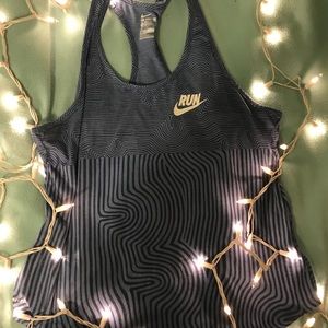 Blue Nike dri-fit racerback tank top